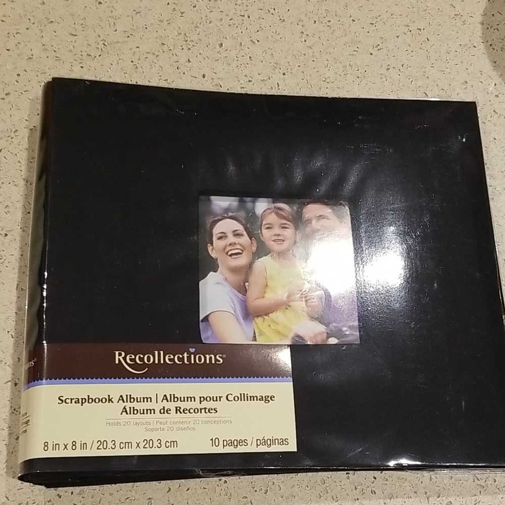 Recollections Black Photo Album 8x8